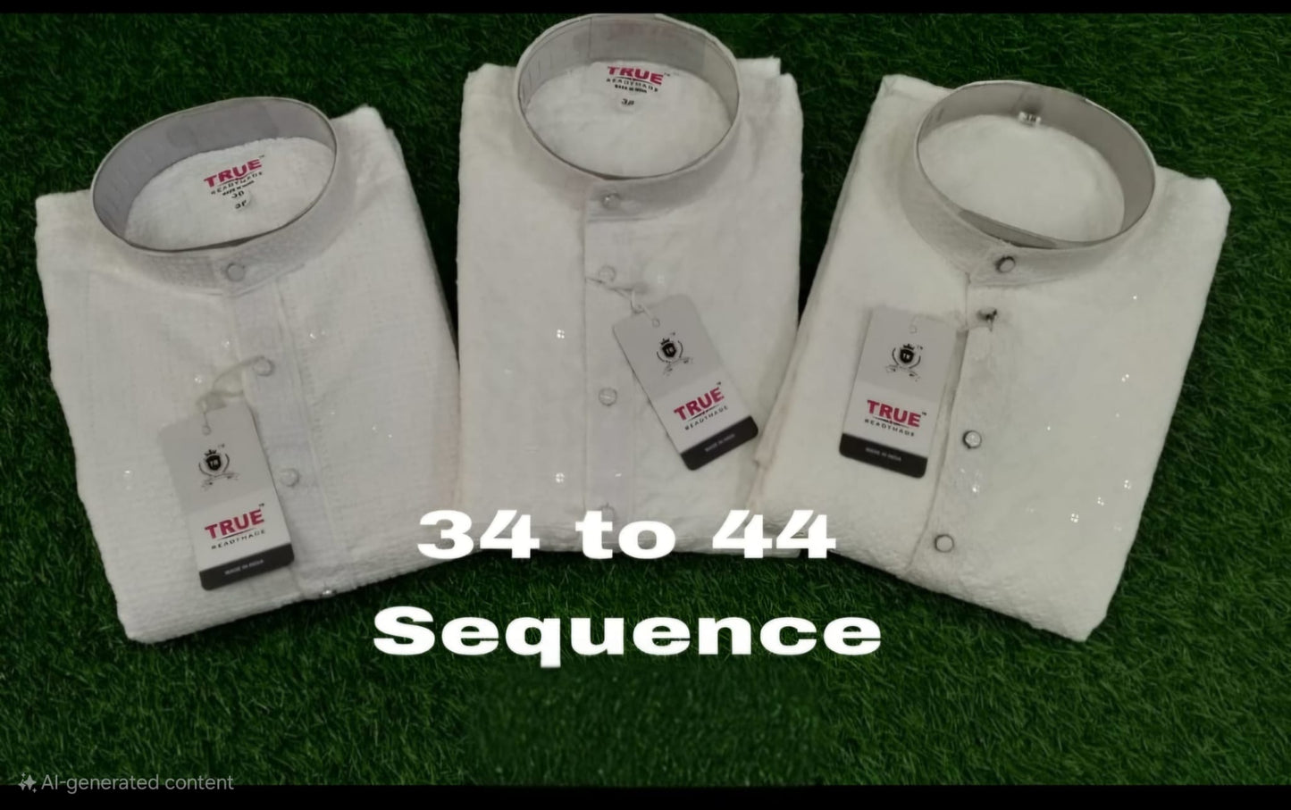 Men’s white sequence kurta pajama