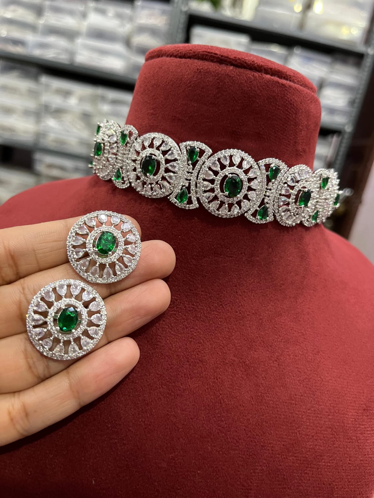 American Diamond Choker Necklace