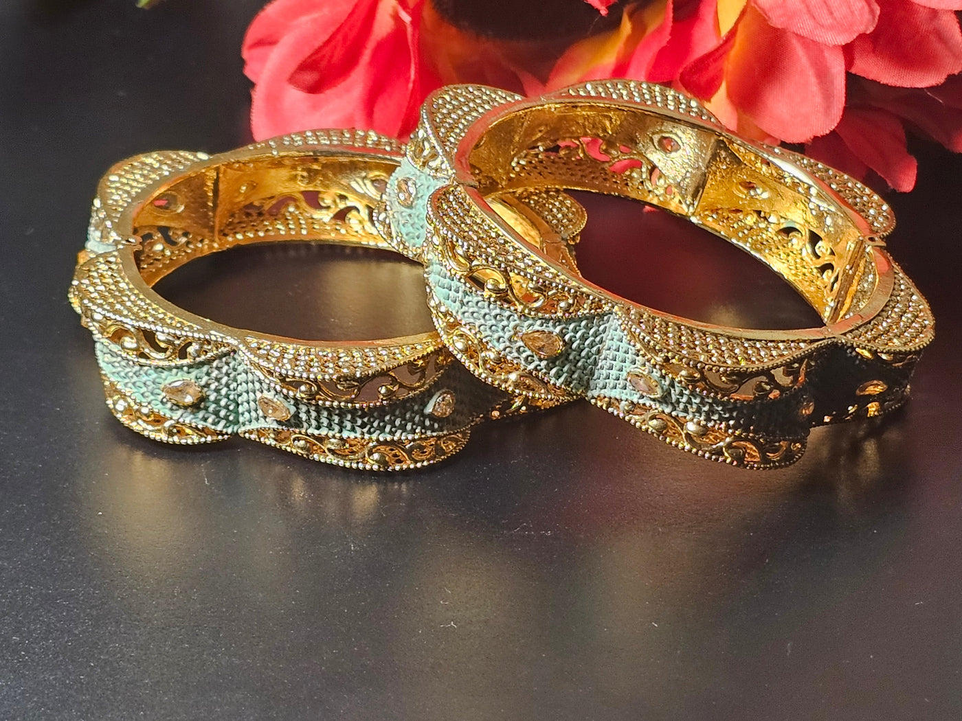 Gold-Plated Bangles Set – Design 05