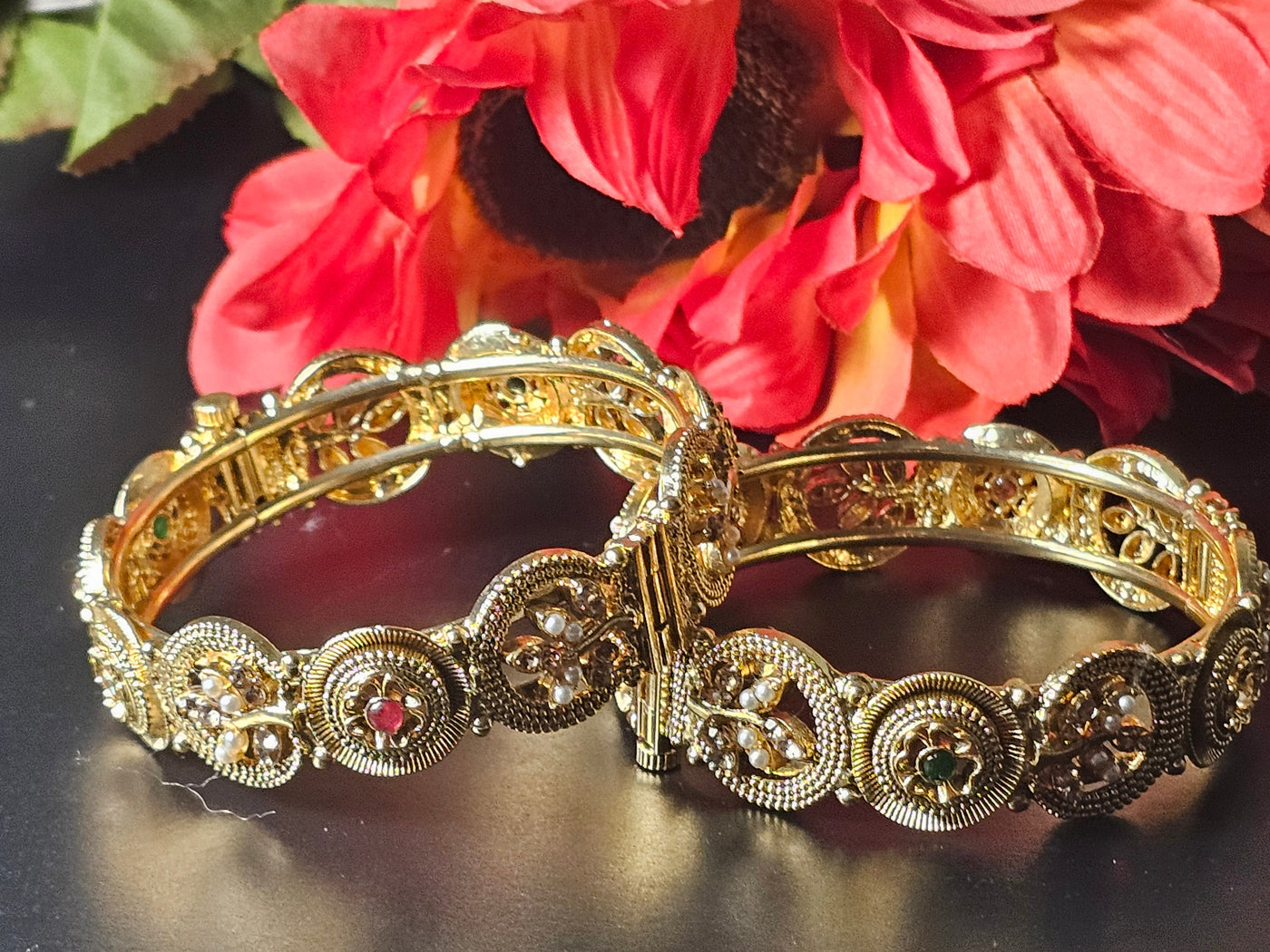 Gold-Plated Bangles Set – Design 07