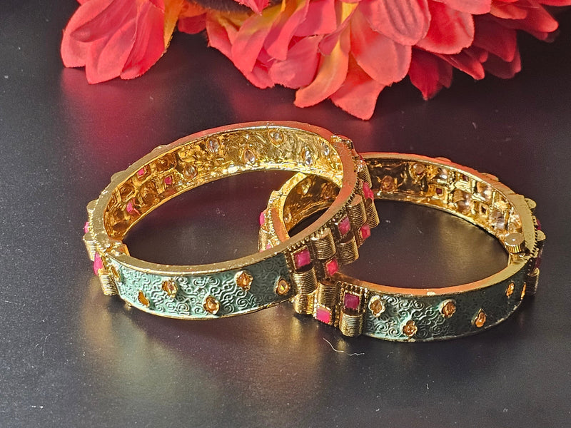 Gold-Plated Bangles Set – Design 06