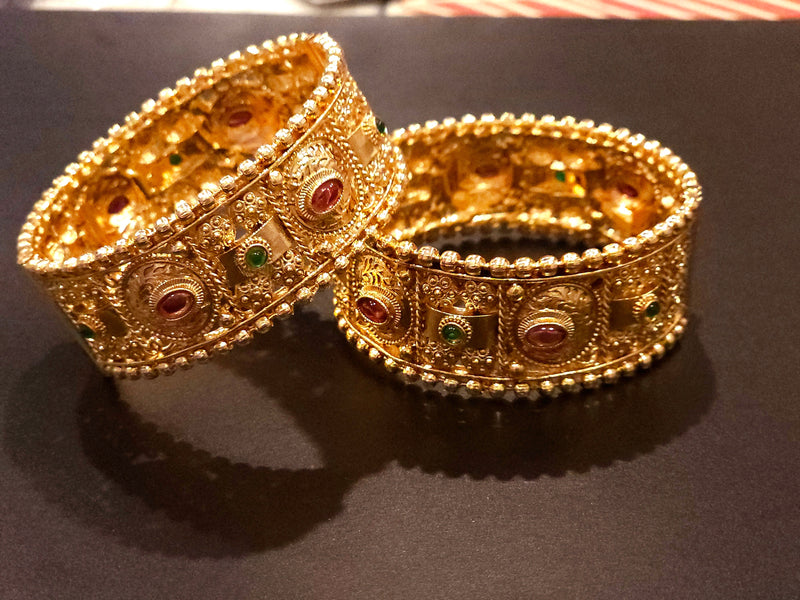 Gold-Plated Bangles Set – Design 12