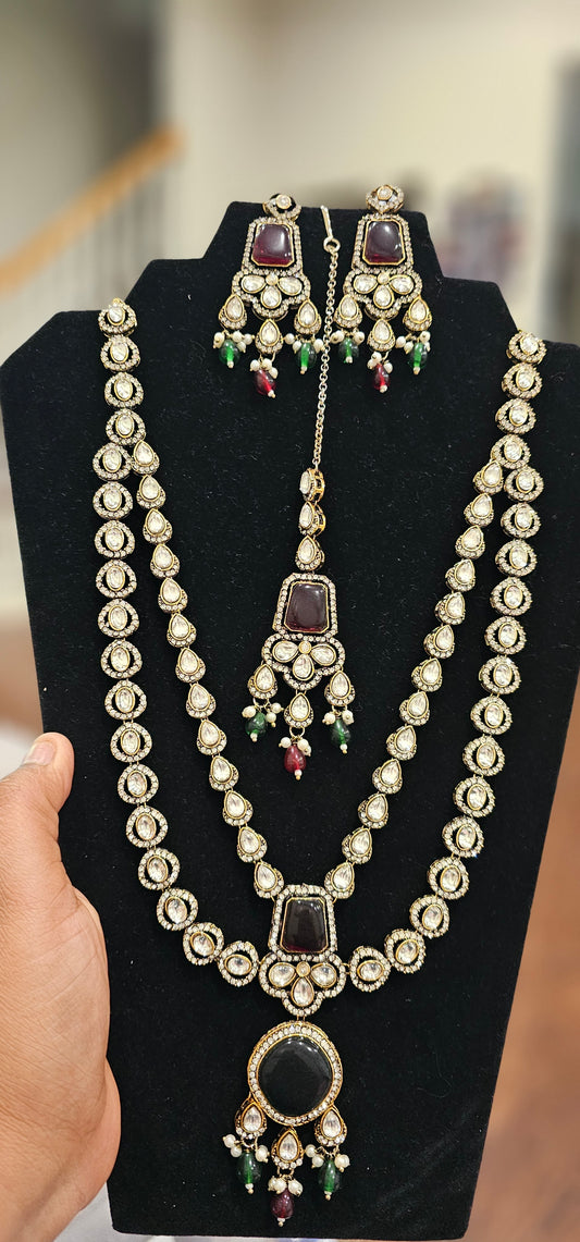 Kundan/polki necklace/AD