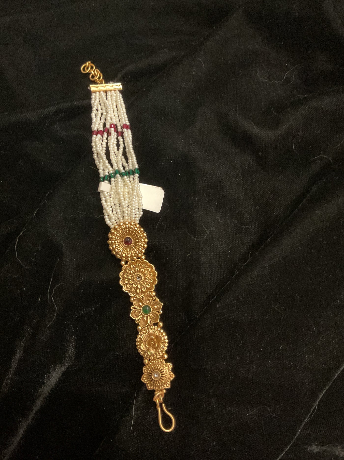 Gold pear bracelet