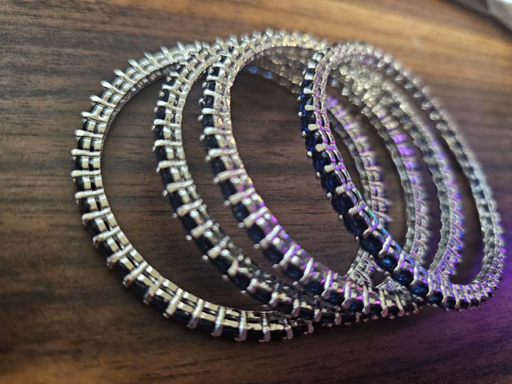 American Diamond Bridal Bangle Set – Wedding & Reception Jewelry