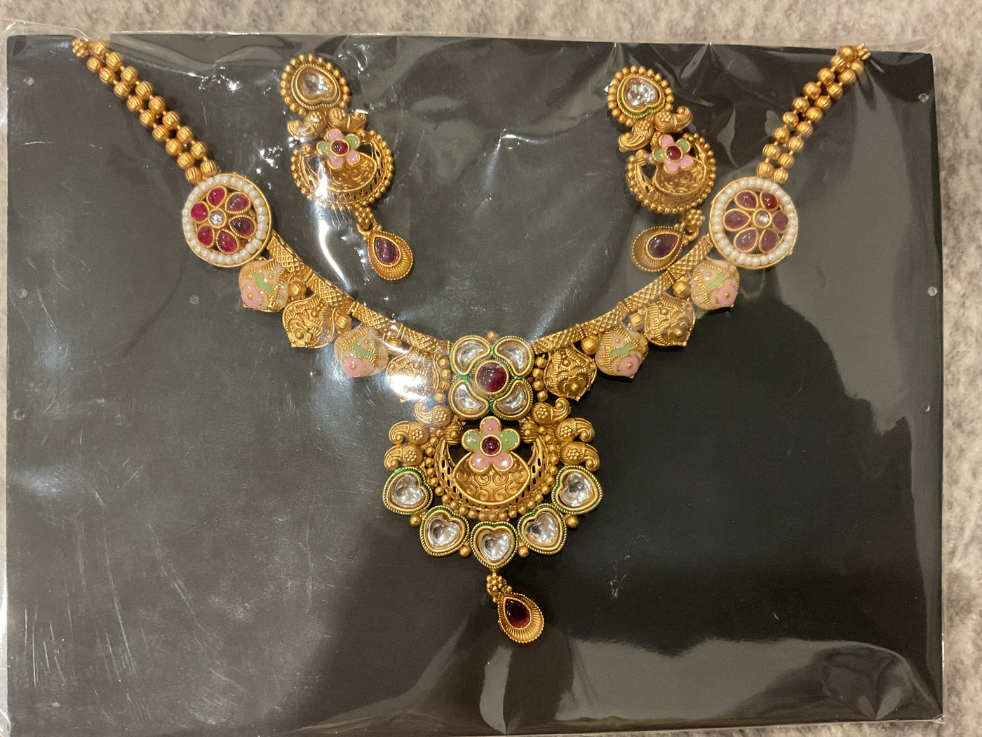 Kundan Necklace Set – Design 06