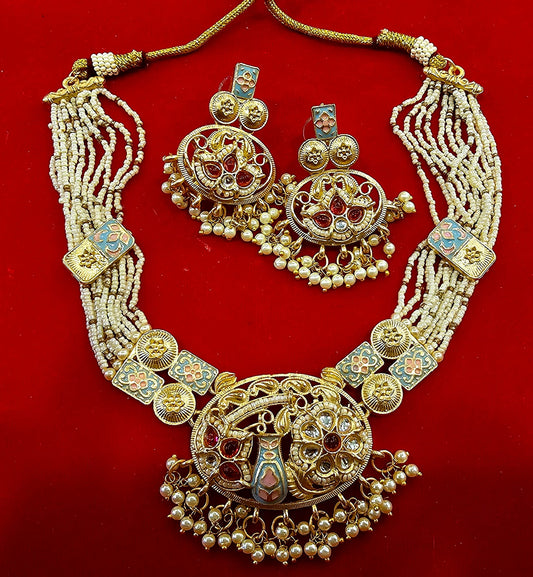Rajwadi choker necklace