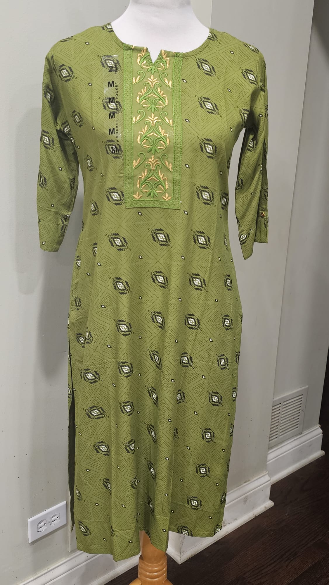 Green Pocket Miyanka kurti