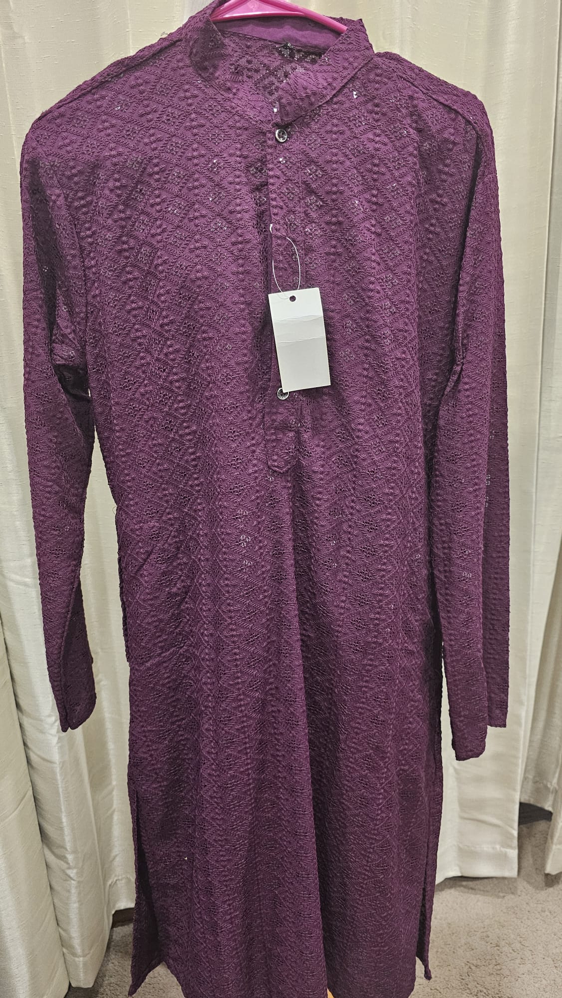 Wine Color Kurta Pajama(c)