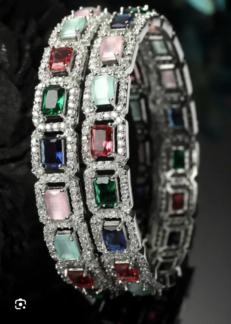Traditional American Diamond Bangles – Classic Ethnic Wedding Jewelry
