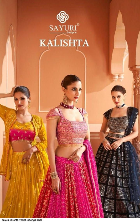 SAYURI KALISHTA VELVET LEHENGA CHOLI